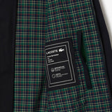 Lacoste Water-Repellent Twill Harrington Jacket in Navy Blue