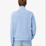 Lacoste Zip-Up High Neck Interlock Classic Fit Sweatshirt Light Blue