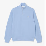 Lacoste Zip-Up High Neck Interlock Classic Fit Sweatshirt Light Blue