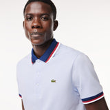 Lacoste Regular Fit Polo Shirt with Contrasting Collar in Light Blue J2G