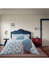 Land & Shore River Standard Pillow Pairs In Blue / Red