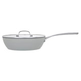 Laura Ashley Deep Frying Sauté Pan With Glass Lid 28cm In Sage Leaf
