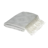 Laura Ashley Payton Throw Silver