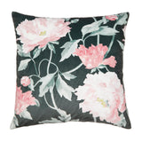 Laura Ashley Peonies Feather Filled Cushion Dark Smoke