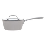 Laura Ashley Saucepan With Glass Lid 18cm In Dove Grey