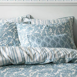 Laura Ashley Cariad Spray King Quilt Set Newport Blue 230cm x 220cm
