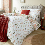 Laura Ashley Lewcombe Double Duvet Cover Set In Terracotta
