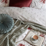 Laura Ashley Pallington Bloom Double Duvet Set In Ruby
