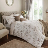 Laura Ashley Rowsham Garden Double Duvet Cover Set In Natural