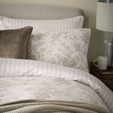 Laura Ashley Walled Garden Double Duvet Set In Dove Grey
