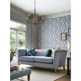 Laura Ashley Green Velvet Fern Round Rosanna Cushion