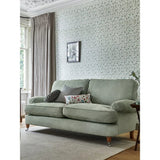 Laura Ashley Green Velvet Fern Round Rosanna Cushion