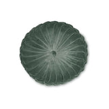 Laura Ashley Green Velvet Fern Round Rosanna Cushion