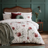 Laura Ashley Pallington Bloom King Duvet Set In Ruby