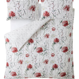 Laura Ashley Pallington Bloom King Duvet Set In Ruby