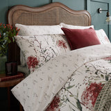 Laura Ashley Pallington Bloom King Duvet Set In Ruby