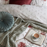 Laura Ashley Pallington Bloom King Duvet Set In Ruby