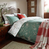 Laura Ashley Pussy Willow King Duvet Set In Fern Green