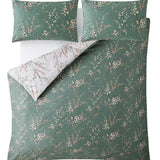 Laura Ashley Pussy Willow King Duvet Set In Fern Green