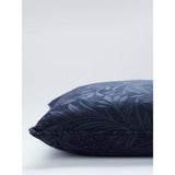Laura Ashley Barley Embossed Cushion In Midnight Navy