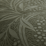 Laura Ashley Barley Embossed Cushion In Olive Green
