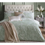 Laura Ashley Lloyd Double Duvet Cover Set In Sage