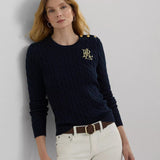 Lauren Ralph Lauren Montiva Long Sleeve Pullover In Navy