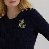 Lauren Ralph Lauren Montiva Long Sleeve Pullover In Navy