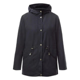 Lauren Ralph Lauren Two in One Hooded Jacket In Dark Navy