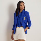 Lauren Ralph Lauren Anfisa Bullion Jacquard Blazer In Royal Blue