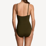 Lauren Ralph Lauren Beach Club Solids Tall Triangle Swimsuit In Dark Olive