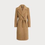 Lauren Ralph Lauren Belted Wool-Blend Wrap Coat In Vicuna
