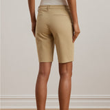Lauren Ralph Lauren Bi-Stretch Twill Short in Birch Tan