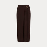Lauren Ralph Lauren Buckle-Trim Stretch Jersey Pencil Skirt