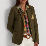 Lauren Ralph Lauren Bullion Jacquard Blazer Green