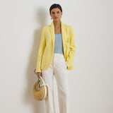 Lauren Ralph Lauren Bullion Jacquard Blazer in Lemon Sorbet