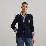 Lauren Ralph Lauren Bullion Jacquard Blazer In Navy