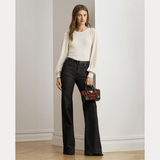 Lauren Ralph Lauren Button-Trim Puff-Sleeve Jumper