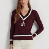 Lauren Ralph Lauren Cable-Knit Cotton Cricket Jumper