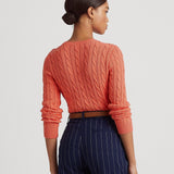 Lauren Ralph Lauren Cable knit sweater with buttons