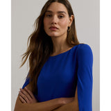 Lauren Ralph Lauren Cape Georgette Cocktail Dress in New Sapphire