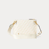 Lauren Ralph Lauren Coated Canvas Medium Jamey Crossbody Bag Vanilla