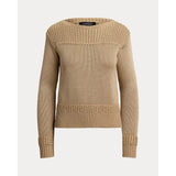 Lauren Ralph Lauren Cotton-Blend Boatneck Jumper In Birch Tan