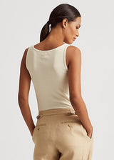 Lauren Ralph Lauren Cotton-Blend Tank Top White