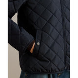 Lauren Ralph Lauren Crest-Patch Diamond-Quilted Jacket In Dark Navy