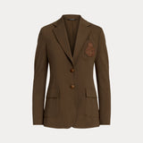 Lauren Ralph Lauren Crest-Patch Ponte Blazer in Botanic Green