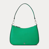 Lauren Ralph Lauren Crosshatch Leather Medium Danni Bag Palm Leaf