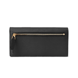 Lauren Ralph Lauren Crosshatch Leather Slim Wallet Black