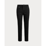 Lauren Ralph Lauren Double-Faced Stretch Cotton Trouser In Black