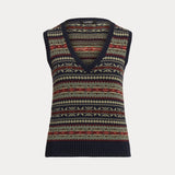 Lauren Ralph Lauren Fair Isle V-Neck Sleeveless Jumper